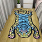 VIKAMA Bionic Tiger Patterned Rug - Exclusive Shaped Mat, Ideal for Living Room & Bedroom Decor, Must - Have Carpet