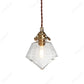 European-style Simple Retro LED Glass Chandelier Restaurant Living Room Aisle Balcony Bedside Decorative Lighting