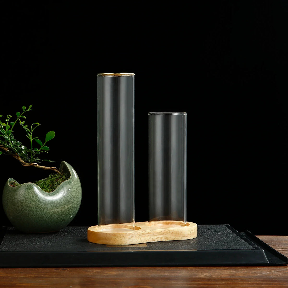 2 in 1 Glass Incense Holder for Sticks Anti-Ash Flying Incense Burne with Removable Ash Catcher and Incense Sticks Organizer