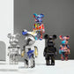 27cm/10Inches Graffiti Bear Figurine Home Decor Animal Abstract Ornament Storage Money Jar Modern Room Sculpture Table Decor