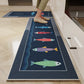VIKAMA 1/2PC Cartoon Easy To Manage Kitchen Floor Mat Home Long Crystal Velvet Carpet Dirt Resistant and Non-Slip Floor Mat