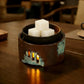 Ceramic Essential Oil Burner Wax Melt Warmer Burner Candle Heating Holder Essential Oil Diffuser for Spa Aromatherapy
