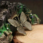 Home Decor Elegant Solid Brass Butterfly Statue - Versatile Indoor/Outdoor Decor for Home, Office, and Living Spaces