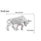 Nordic Modern Simple Resin Bull Ornaments Creative Home Decoration Crafts Indoor Study Office Cow Statue Animal Figurine