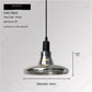 European Modern Minimalist LED Glass Chandelier Bar Restaurant Living Room Coffee Shop Bedroom Decorative Lighting
