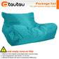 OTAUTAU Swimming Pool Floating Bean Bag Pouf Lounger Cover No Filler Waterproof Sofa Bed Sac Chaise Lounge Recliner Puff SF019