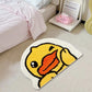 VIKAMA Cartoon Duck Carpet Bathroom Non-Slip Absorbency Foot Pad Bedroom Bed Soft  Comfortable Foot Pad Home Decoration