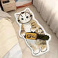Faux Cashmere Cute Cartoon Pet Carpet Home Bedroom Bedside Decorative Floor Mat Anti-slip Dirty Resistant Machine Washable Rug