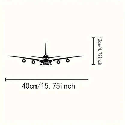 One Piece of Metal Wall Art – Boeing Aircraft Design – 15.75 X 4.72 Inches – Ideal for Scene Decoration and Stylish Metal Accent