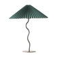 Table Lamp ins Retro Pleated Umbrella Nordic Medieval Korean Master Bedroom Bedside Lamp Swing Iron Art Drop Shipping