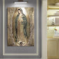 Catholic Art Lady of Guadalupe Wall Art Canvas Painting Retro Religious Decor Picture The Virgin of Guadalupe Poster Home Decor