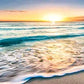 Nature Seascape Posters and Prints Modern Sea Wave Beach Sunset Canvas Painting Wall Art Pictures for Room Decoration