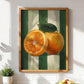 Orange Wall Decor, Orange Fruit Poster, Farmhouse Kitchen Art Painting, Kitchen Prints, Trendy Food Art, Retro Kitchen Art, Frui
