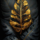 Nordic Abstract Wall Art Plants Modern Luxury Black and Gold Leaves HD Canvas Print Poster Home Living Room Bedroom Decoration
