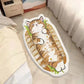 Faux Cashmere Cute Cartoon Pet Carpet Home Bedroom Bedside Decorative Floor Mat Anti-slip Dirty Resistant Machine Washable Rug