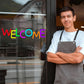 Welcome Neon Sign, Commercial Wall Lamp Usb Powered, Very Suitable For Restaurants, Salons, Bars, Coffee Shops, Shops Decor.