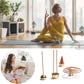 3 in 1 Brass Incense Holder 3 Styles Incense Cone Incense Sticks Coil Incense Holder Incense Burner for Yoga Home Decoration