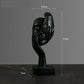 Resin Abstract Mask Statues European Miniature Figurines for Interior Home Office Study Desktop Figure Ornament Decor Gift