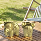 Nordic Style Black and White Golden Elephant Figurine, Auspicious Meaning Home Decoration Item, Stylish and Exquisite Decoration for Living Room and Study, Conveying a Warm Atmosphere