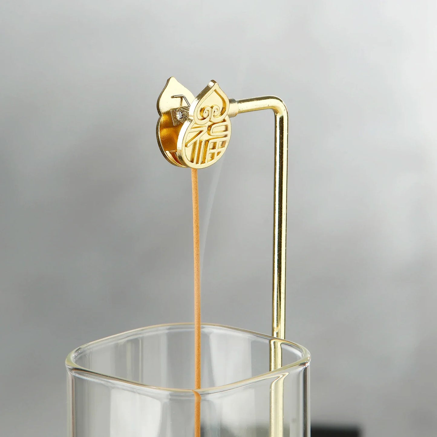 Glass Incense Holder Anti-Ash Flying Incense Stick Holder with Glass Ash Catcher Incense Burner for Yoga Home Decor