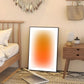 Modern , Minimalist, Wall Art, Gradient Swoosh Blue Orange, HD Canvas Print Poster, Home Living Room, Room Decoration