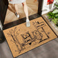 VIKAMA Fun Owl Welcome Floor Mat, Suitable For Entrance And Bathroom Areas, Non-Slip And Dirt-Resistant, Home Decoration Carpet
