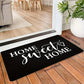 VIKAMA "HOME SWEET HOME" Valentine's Day Heart-Design Welcome Door Mat, Outdoor Garden Non-Slip Carpet, Holiday Gift, Home Decor