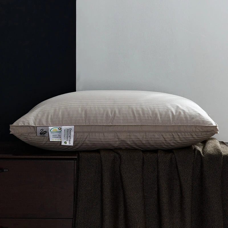 100% Goose Down Pillows Neck Pillows for Sleeping Bed Pillow 100% Cotton Cover with Goose Donw 1pc Hotel Collection Soft Comfort