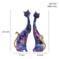 Home Decor Nordic Graffiti Art Oil Painting Cat Decoration Resin Abstract Ornament Figurines Bedroom Desktop Porch Cat Sculpture