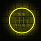 Garage Led Neon Sign, 3D Carved Gear Icon, Usb Powered, Used For Decor Of Bars, Car Service Stations, Parts Stores And Man Caves