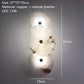 Natural Marble LED Wall Lamp Copper Luxury Novelty Lighting Sconce For Bedroom Living Dining Room Wall Decor Modern Art Design
