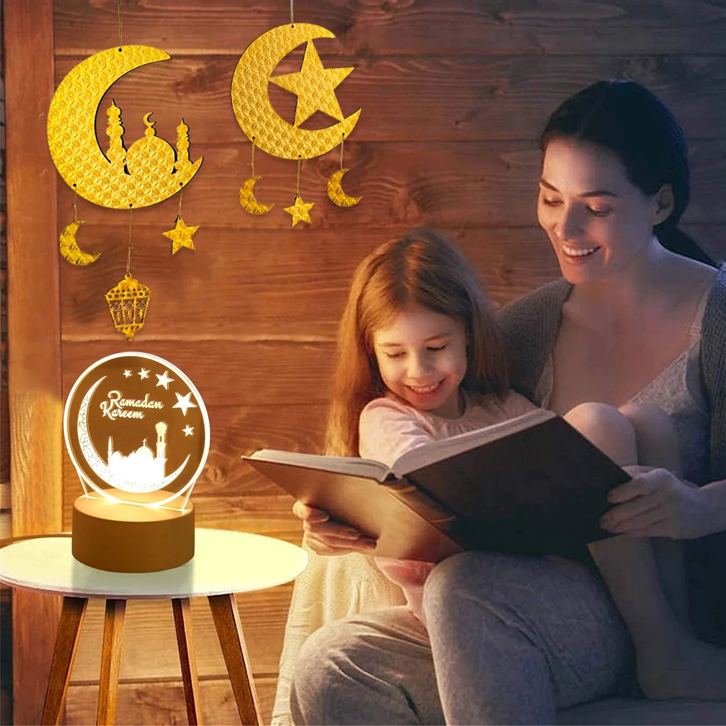 EID Night Light Mubarak Ramadan Decoration For Home 2025 Islamic Muslim Party Decor Ramadan Kareem Happy Eid Al Adha Ramadan