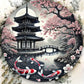 Koi Fish Metal Art Sign - Enhanced with Art Wreath, Wall Hanging Decor for Living Room, Office, Cafe, Bar, Home & Dorm