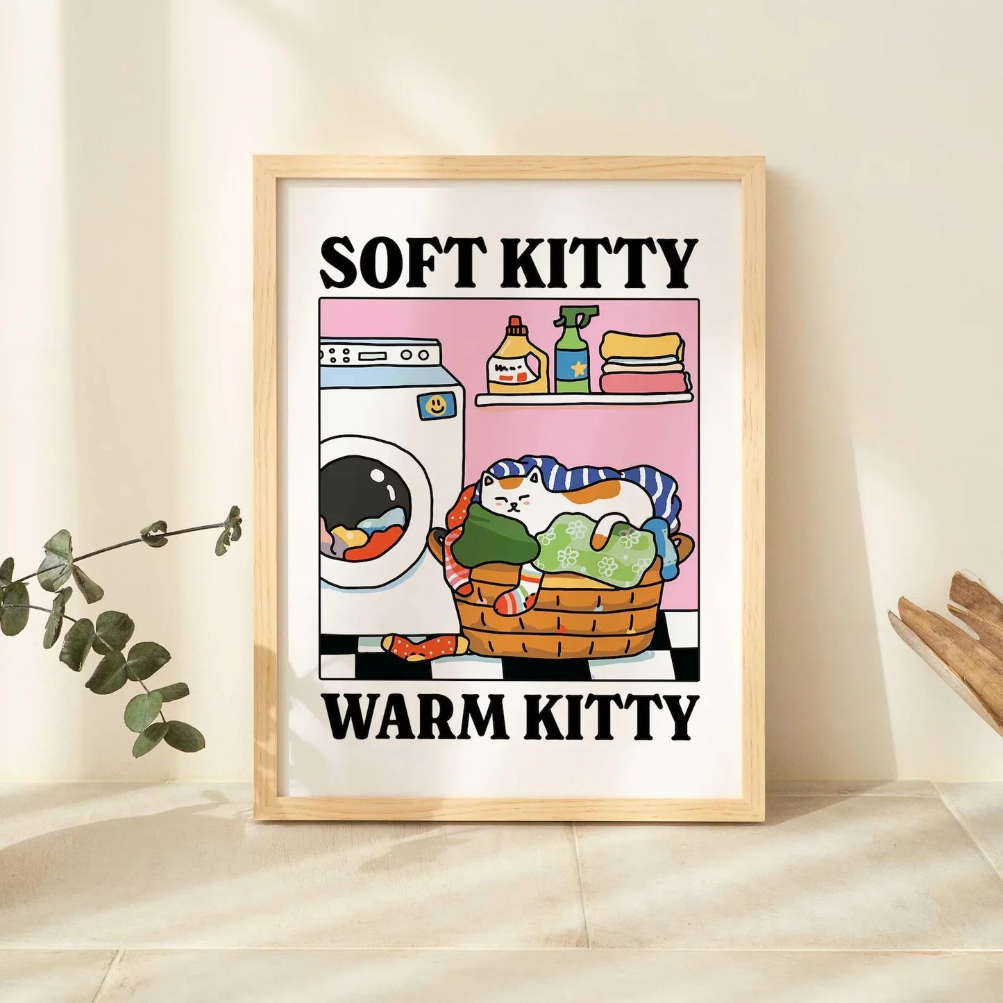 More Espresso Less Depresso Black Cat Wall Print, Coffee Cat Poster, Kitchen Art, Handmade Cat Coffee Poster, Coffee Bar, Unique