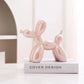 Nordic Ceramic Balloon Dog Abstract Ornament Creative Sculpture Study Room Statue Home Office Accessories Festival Decoration