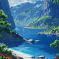 Europe Travel Poster European Natural Landscape Poster Canvas Painting Fjords Northern Lights Cornwall Traveling Wall Decoration