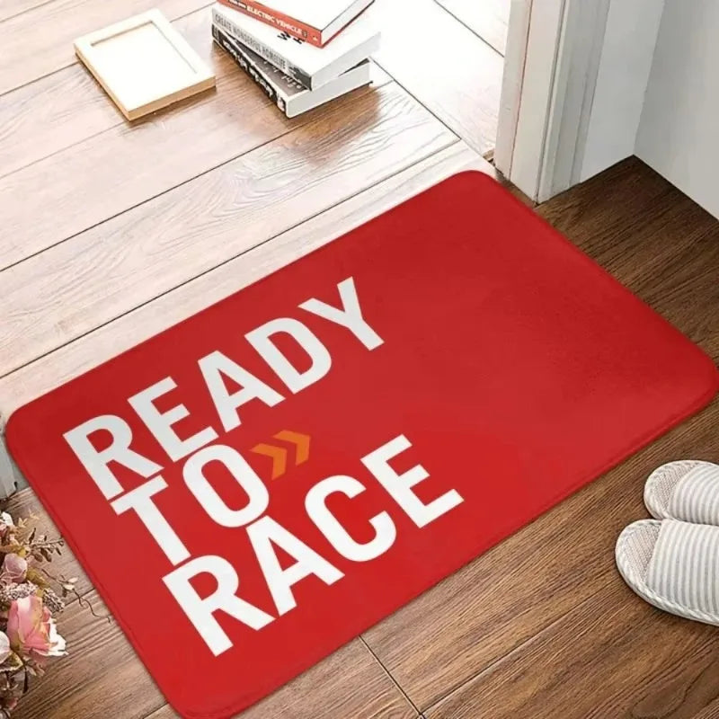 Ready To Race Front Floor Door Entrance Mat Indoor Motorcycle Rider Bath Kitchen Doormat Balcony Doormat Rug Toilet Footpad
