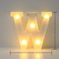 1PC LED Alphabet&Number Lights For Home,Wedding,Proposal,Birthday,Party,Photo Prop, Battery Powered White Decorative Night Light