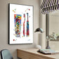 Anatomy Human Teeth Art Posters Teeth Row Teeth Illustra Poster HD Posters Home Room Bar Cafe Decor Art Wall Painting Picture