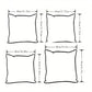 VIKAMA Red Heart Design, Decorative Pillow Cover For Valentine's Day And Weddings, Washable Pillowcase, For Sofas And Bedrooms