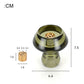 Glass Mushroom Incense Burner Brass Nine-Hole Incense Holder Incense Stick Holder for Meditation Yoga Spa Home Decor