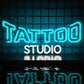 Tattoo Studio Neon Sign Blue White Glow Professional Led Light for Tattoo Shop Bar Club Home Wall Decor Custom Business Sign Art
