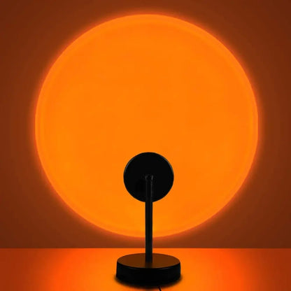 Projector Led Night Light USB Rainbow Sunset Red Sun Projection Desk Lamp for Bedroom Bar Coffee Store Wall Decoration Lighting