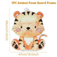 70cm Big Jungle Animal Party Stand Ornament Safari Happy Birthday Party Decoration Kids Jungle Woodland Party Decor Baby Shower
