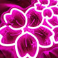 Pink Glow Flower Design LED Neon Sign Creates Romantic Atmosphere for Bedroom Living Room Wedding Party Decor Wall Art Lighting