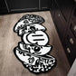 VIKAMA Creative Skull-Shaped Floor Mat Is Non-Slip And Dirt-Proof. Home Decoration Carpet In Living Rooms, Bedrooms, Entrance
