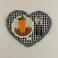 Placemats Dining Table Korean Plaid Heart-shaped Placemat Water Cup Mat Cute Pleated Lace Mat Fabric Coaster Dining Mat