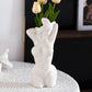 Women's Body Vase, Women's Curvy Vase, Unique Strip Look, Decorative Vase, Creative Flower Vase, Modern Bohemian Home Decoration