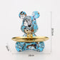 2025 New Graffiti Bear Figurine Home Decoration Animal Statue Keys Storage Shelf Modern Room Sculpture Table Decor Statues Gift