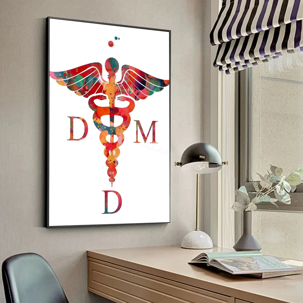 Anatomy Human Teeth Art Posters Teeth Row Teeth Illustra Poster HD Posters Home Room Bar Cafe Decor Art Wall Painting Picture